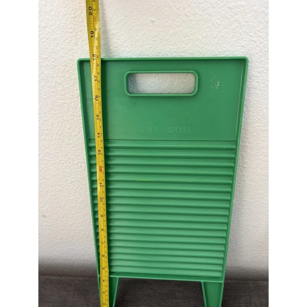 VINTAGE Fesco 4544 Made In‎ USA Green Plastic Washing Board 18